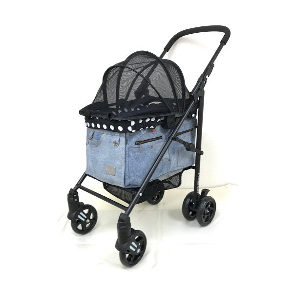 マザーカート Mother Cart ラプレ デニム【小型犬 キャリーバッグ キャリーカート ペットカート ペットバギー 犬用品】 – TIARA  PETS