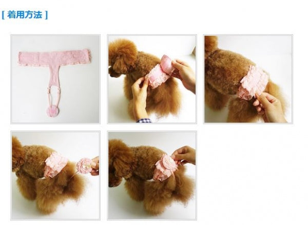 スイートピヴァ SWEETPIVA ☆チェックフリルマナーショーツ【小型犬 サニタリーパンツ マナーショーツ】