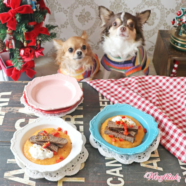 ウーフリンク WOOFLINK DINNER PLATE【小型犬 フードボウル ダイニンググッズ フードボウル フィーダー セレブ】