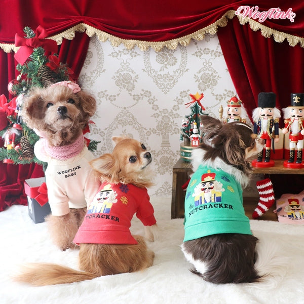ウーフリンク WOOFLINK NUTCRACKER SWEATSHIRT【小型犬 犬服 ウエア トップス トレーナー セレブ】