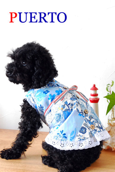プエルト PUERTO パッチワークガーデン【小型犬 犬服 ウエア トップス Tシャツ カットソー セレブ】