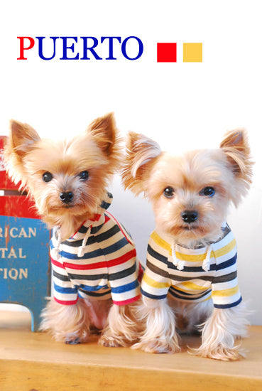 プエルト PUERTO クルーズフードTシャツ【小型犬 犬服 ウエア トップス Tシャツ カットソー セレブ 】