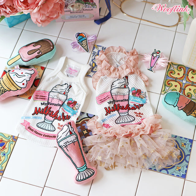ウーフリンク WOOFLINK MILKSHAKE ♥ SPORTY【犬服 小型犬 セレブ ウエア トップス キャミ】