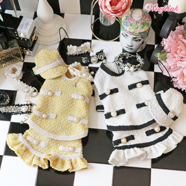 ウーフリンク WOOFLINK TWEED SKIRT【小型犬 犬服 ウエア ワンピース ドレス スカート セレブ】