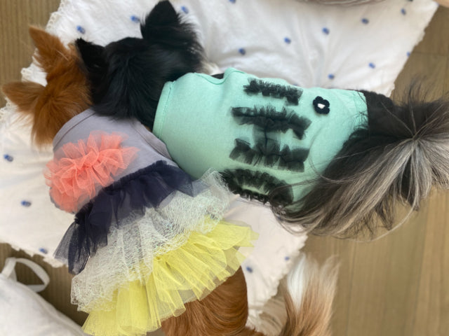 ルイスドッグ louisdog Organic Tiered Tulle Tee【小型犬 犬服 ウエア トップス Tシャツ タンクセレブ】