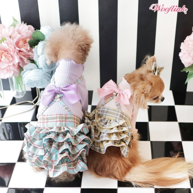 ウーフリンク WOOFLINK BOW TURTLENECK【小型犬 犬服 ウエア トップス カットソー セレブ】