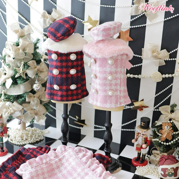 ウーフリンク WOOFLINK HOLIDAY MOOD COAT【犬服 小型犬 ウエア セレブ アウター 上着 ジャケット コート】