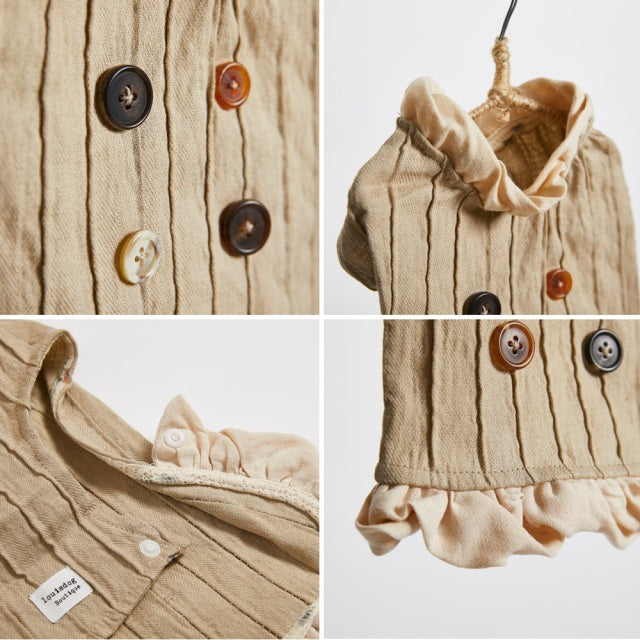ルイスドッグ louisdog Timeless Trench【犬服 小型犬 ウエア セレブ アウター 上着 ジャケット コート】