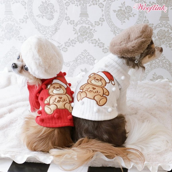 ウーフリンク WOOFLINK HOLIDAY BB SWEATER【小型犬 犬服 ウエア トップス ニット セーター セレブ】