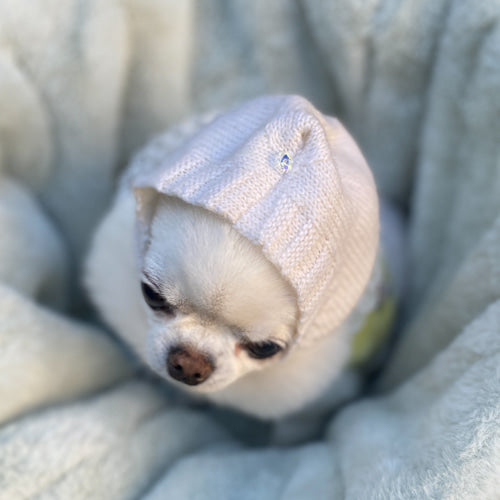 ルイスドッグ louisdog Mohair Cashmere Balaclava【小型犬 犬服 ウエア 帽子 セレブ】