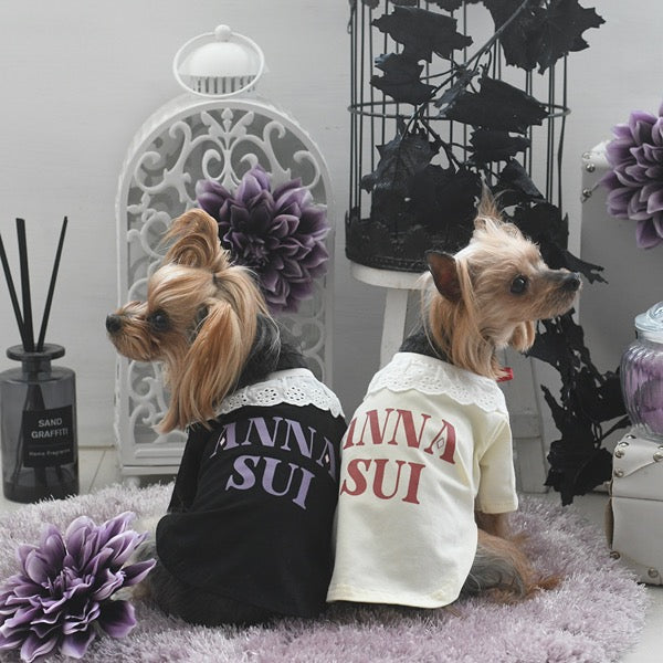 ANNA SUI Collared Logo T-Shirt [Small Dog Dog Clothes Wear Tops T-Shir –  TIARA PETS