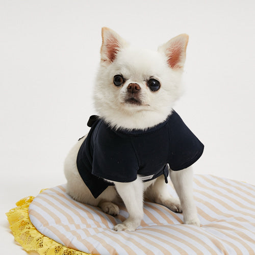 ルイスドッグ louisdog Blueberry Shirred T-shirt【小型犬 犬服 ウエア トップス Tシャツ セレブ】
