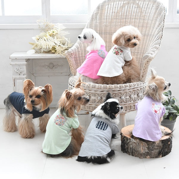 ローラアシュレイ LAURA ASHLEY ドッグシャツ【小型犬 中型犬 第型犬 犬服 ウエア トップス Tシャツ カットソー セレブ】 –  TIARA PETS