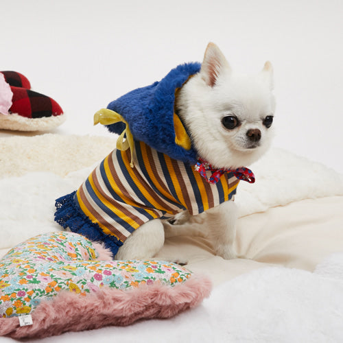 ルイスドッグ louisdog Fur Bonnet【小型犬 犬服 ウエア 帽子 ボンネット セレブ】