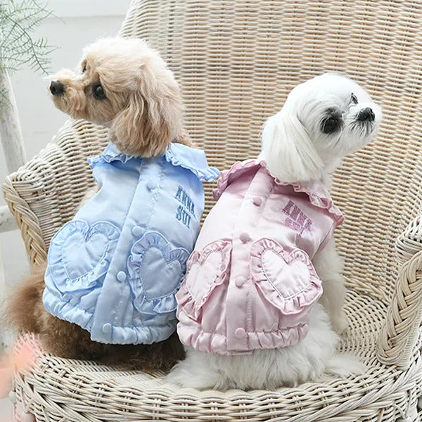 アナ スイ ANNA SUI サテンブルゾン【小型犬 犬服 ウエア アウター ジャケット コート セレブ】 – TIARA PETS