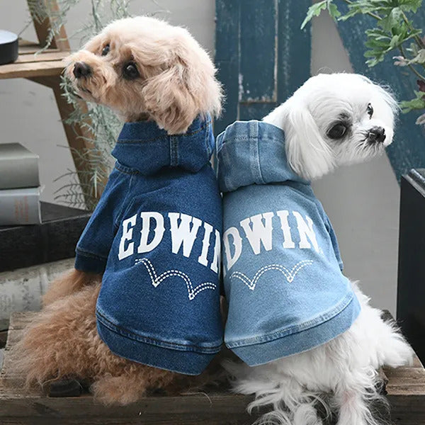 Edwin EDWIN Denim-like Logo Parka [Small Dog Dog Clothes Wear Tops Par –  TIARA PETS