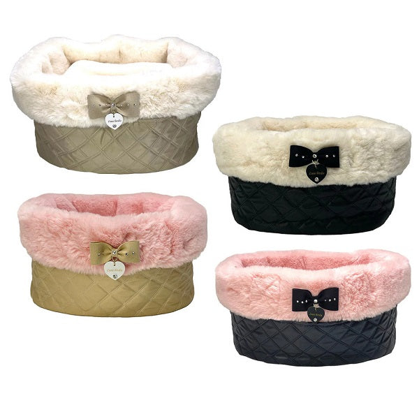 ☆Pre-order item in stock in early September☆Luxe birdie sleepy fur bag –  TIARA PETS