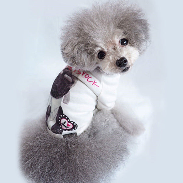 オッティ Otty ×PETS ROCKコラボ ・ヒートワンTシャツ【小型犬 犬服 ウエア トップス タンク ヒート加工 あったか】