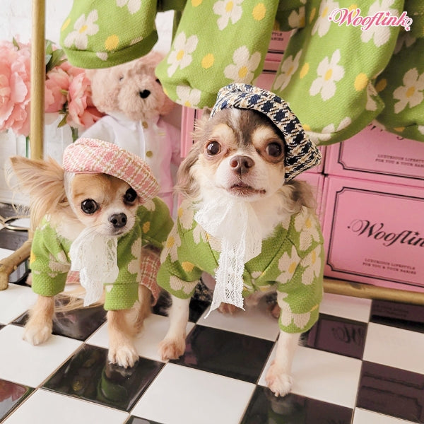 ウーフリンク WOOFLINK PARTY SEASON BERET【小型犬 犬服 ウエア 帽子 ベレー帽 セレブ】