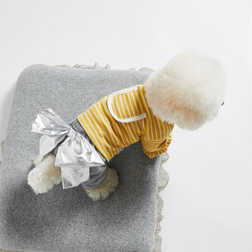 ルイスドッグ louisdog Stripes On Me Tee【小型犬 犬服 ウエア トップス Tシャツ カットソー セレブ】