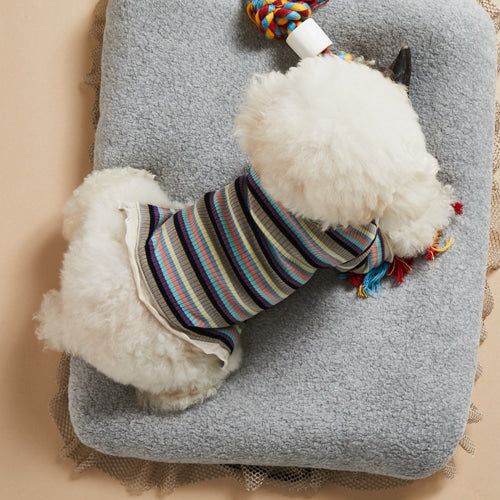 ルイスドッグ louisdog Stripes On Me Turtleneck【小型犬 犬服 ウエア トップス Tシャツ カットソー セレブ】