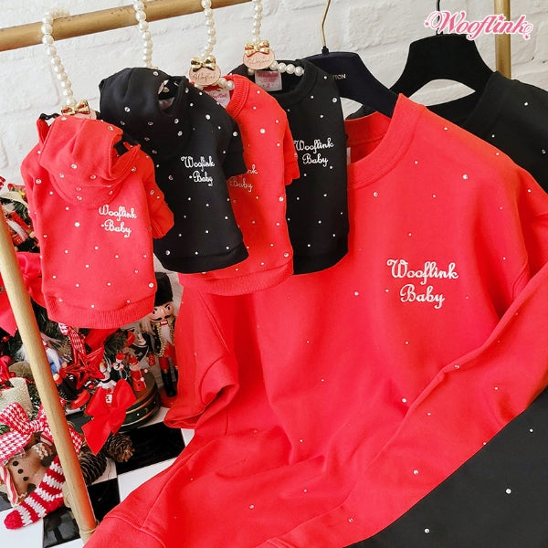 ウーフリンク WOOFLINK SHINE LIKE A DIAMOND SWEATSHIRT【小型犬 犬服 ウエア トップス トレーナー セレブ】