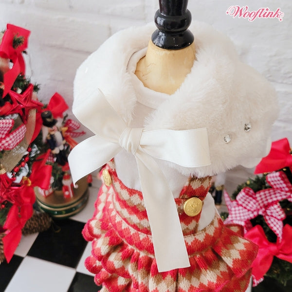 ウーフリンク WOOFLINK WINTER MINI DRESS【小型犬 犬服 ウエア ワンピース ミニドレス セレブ】
