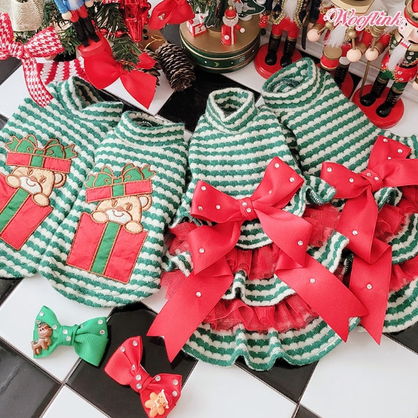 ウーフリンク WOOFLINK BB GIFT BOX TURTLENECK【小型犬 犬服 ウエア トップス ニット セーター セレブ】