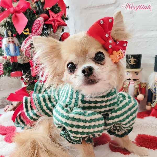 ウーフリンク WOOFLINK DAZZLING BOW DRESS【小型犬 犬服 ウエア ワンピース ドレス セレブ】