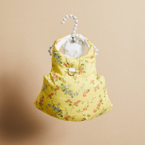 ルイスドッグ louisdog Reversible Liberty Walking Padding Vest/White【小型犬 犬服 ウエア トップス ベスト セレブ】