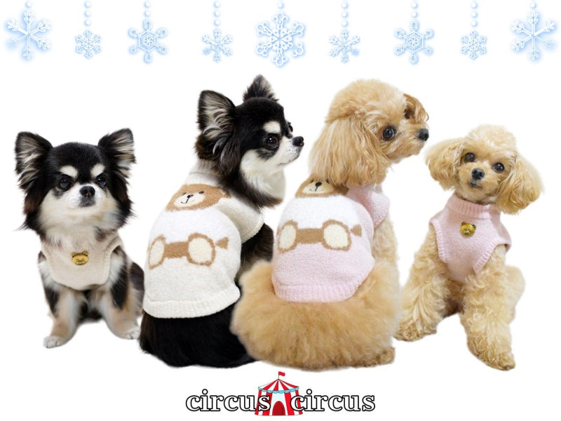サーカスサーカス circus circus mochi mochi Bear Knit(CCW-0263)【小型犬 犬服 ウエア セーター ニット】