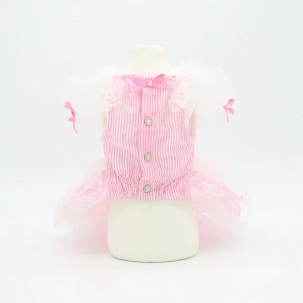 ★予約商品3月下旬入荷★リュクスバーディ Luxe birdie アリエットワンピース【小型犬 犬服 ウエア ワンピース ドレス セレブ】