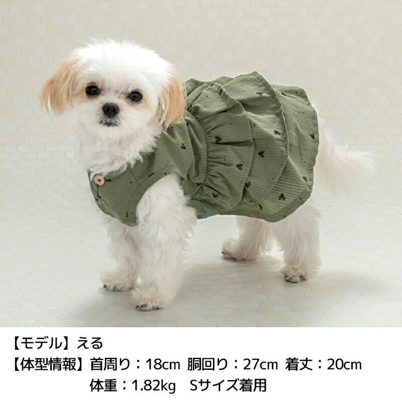 TINOTITO 心型印花洋裝【小型犬衣服上衣派克大衣休閒】包郵