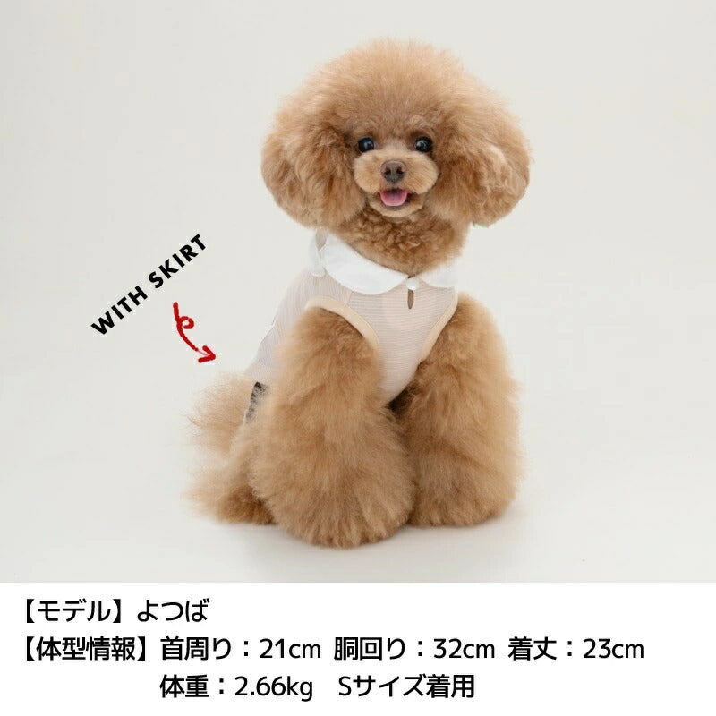 ティノティート TINOTITO 結び襟ボーダータンク【小型犬 犬服 ウエア トップス タンク カジュアル】 送料無料