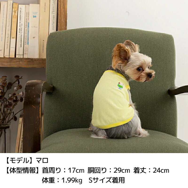 ティノティート TINOTITO スイーツ刺繍タンク【小型犬 犬服 ウエア トップス タンク カジュアル】 送料無料