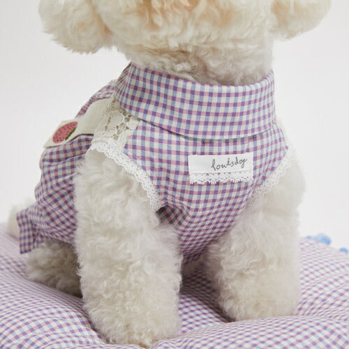 ルイスドッグ louisdog Strawberry Organic Cardigan【小型犬 犬服 トップス アウター カーディガン セレブ】