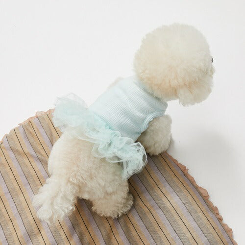 ルイスドッグ louisdog Aqua TUTU Sleeveless【小型犬 犬服 トップス ノースリーブ セレブ】