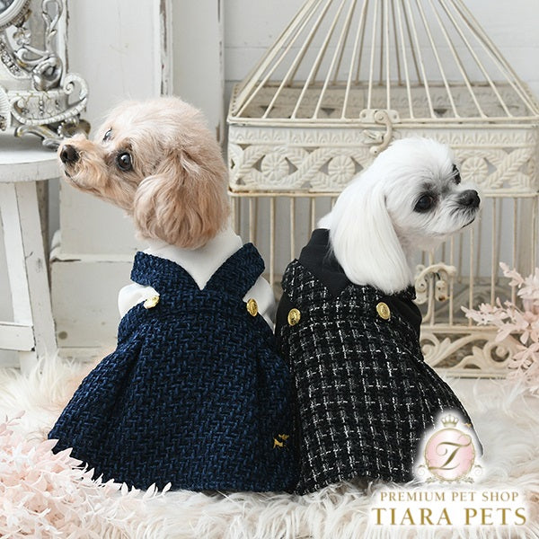ロペピクニック ROPE PICNIC ツイードジャンパースカート【小型犬 犬服
