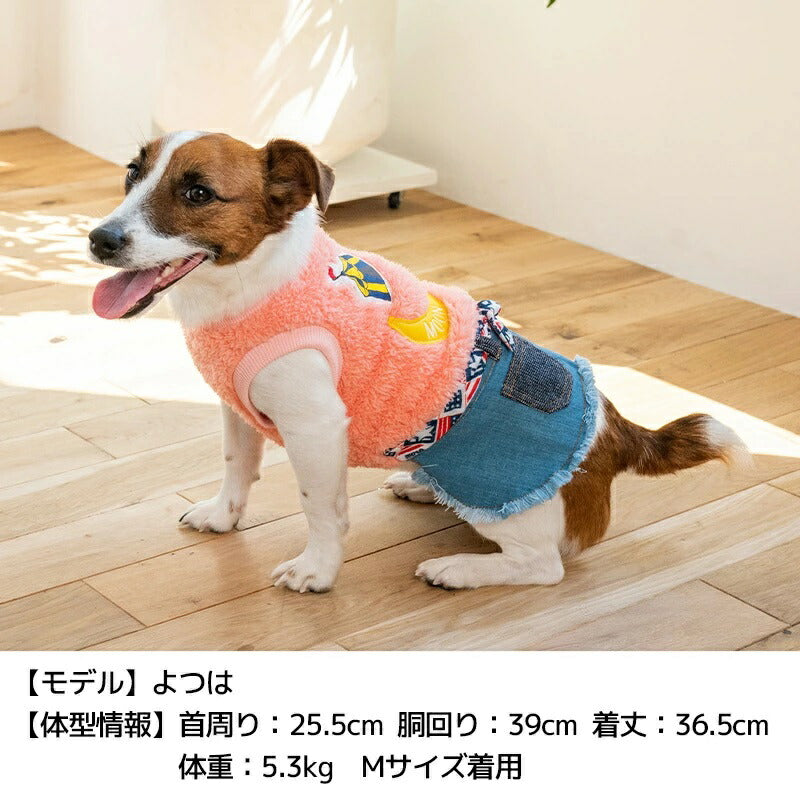 ディーズチャットD'sCHAT腰リボン付ワンピ【犬服小型犬ドッグウェアワンピース】