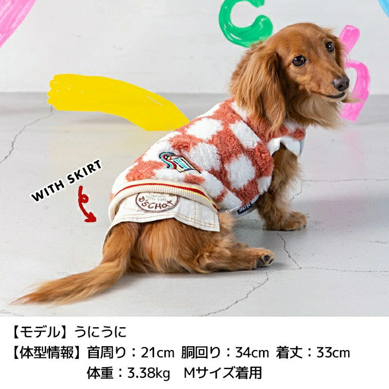 ディーズチャットD'sCHATブロックチェックタンク【犬服小型犬ドッグウェアトップスタンクトップ】