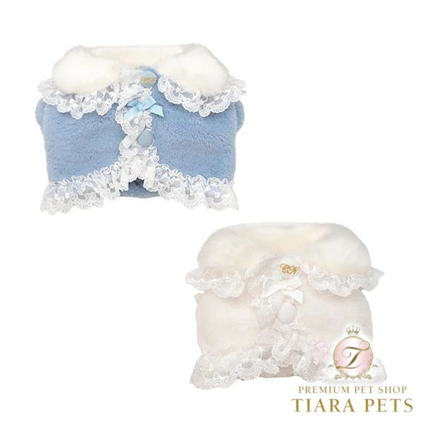 ホワイト犬服 リボン付き　ハーフボレロ　CanNana ホワイト犬服 リボン付き ハーフボレロ CanNana 犬用品 ホワイト犬服