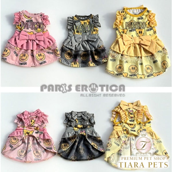 パリエロ PARIERO★先行予約★PE SMILE Dress【小型犬 犬服 ワンピース ドレス セレブ】