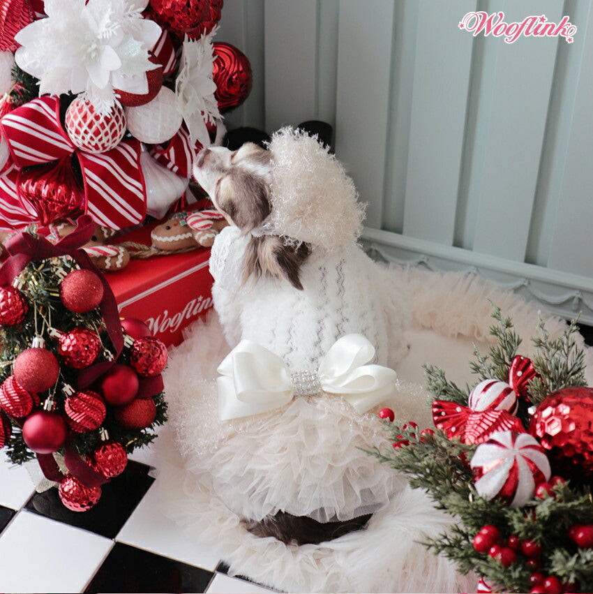 ウーフリンク WOOFLINK PERFECT HOLIDAY DRESS【小型犬 犬服 ワンピース ドレス セレブ】