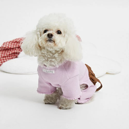 ルイスドッグ louisdog Pink Sachet Pocket All-in-One【小型犬 犬服 ジャンプスーツ オールインワン ロンパース セレブ】