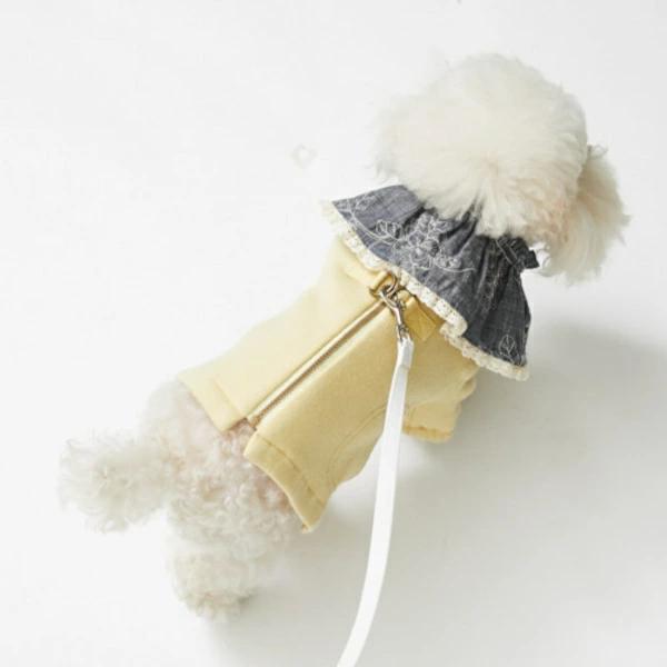 ルイスドッグ louisdog Virgin Wool Walking Coat/Butter【小型犬 犬服 アウター コート セレブ】