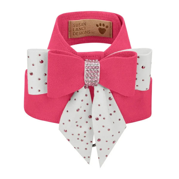 スーザンランシー Susan Lanci DESIGNS Pink is Love Double Tail Bow Tinkie Harness 受注生産【小型犬 犬用 ハーネス セレブ】