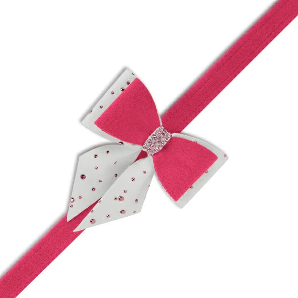 スーザンランシー Susan Lanci DESIGNS Pink is Love Double Tail Bow Leash 受注生産【小型犬 犬用 リード リーシュ セレブ】