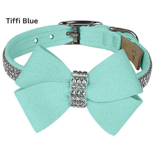 スーザンランシー Susan Lanci DESIGNS Nouveau Bow 3 Row Giltmore Collar 受注生産【小型犬 犬用 ハーネス セレブ】