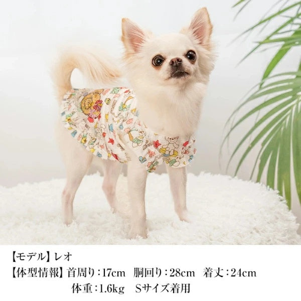 クレイジーブー CRAZYBOO トロピカルフリルタンク【犬服 小型犬 ウエア トップス タンクトップ セレブ】