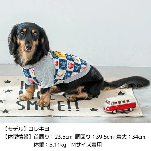 ディーズチャット D's CHAT ラバーワッペンTシャツ【犬服 小型犬 ドッグウェア トップス Tシャツ】